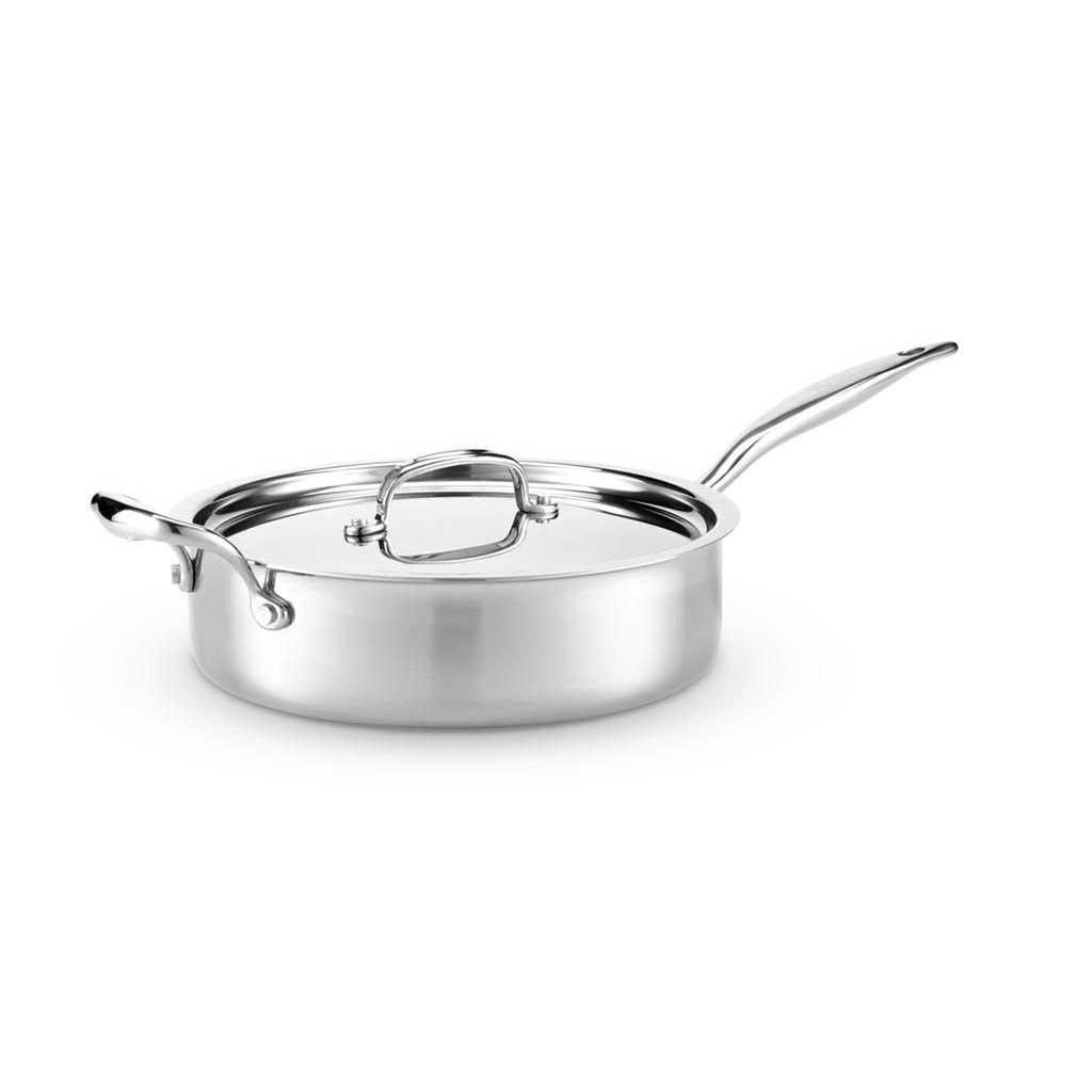 Heritage Steel 4 Qt Saute with Lid 5 ply