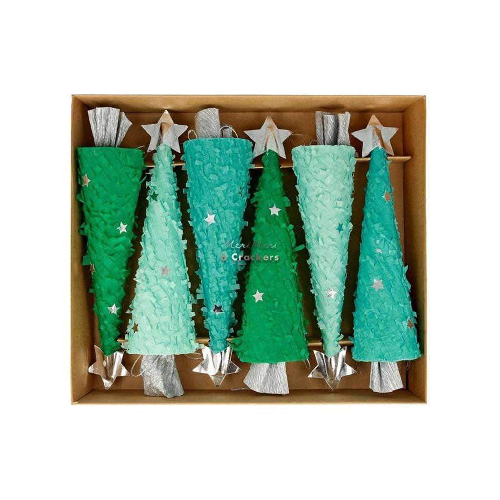 Christmas Crackers Large Trees, Set of 6