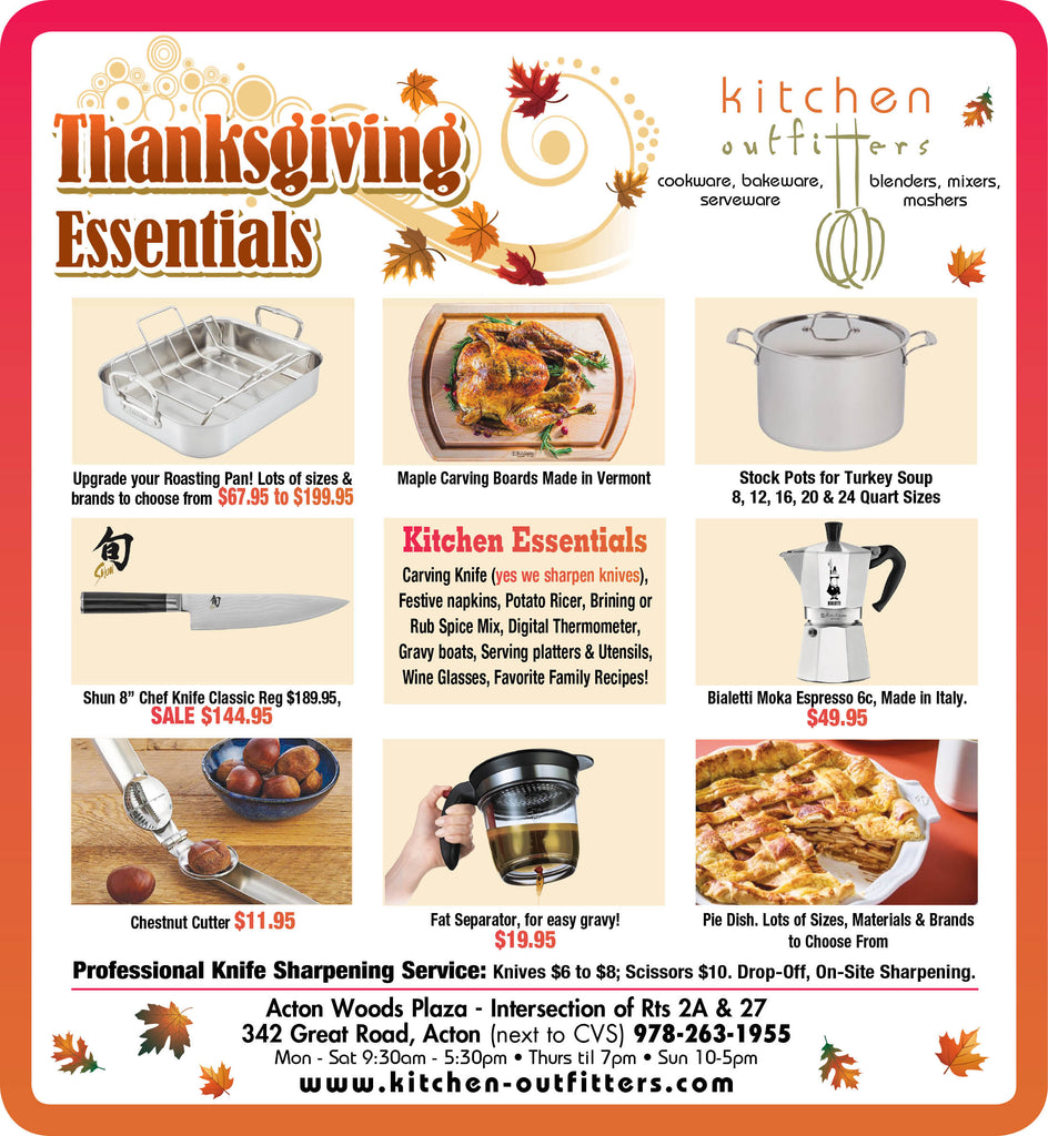Thanksgiving Essentials for Cooks Bakers and Hosts