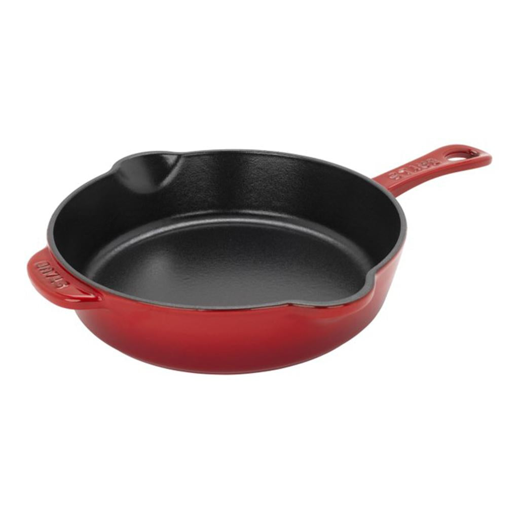 SALE! Staub 8.5 inch Deep Skillet Cherry Red