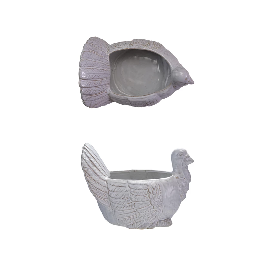 Stoneware Turkey Bowl