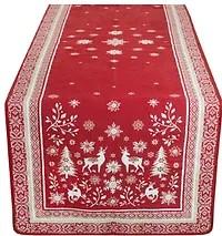 Lux Holiday Red Table Runner by Mierco