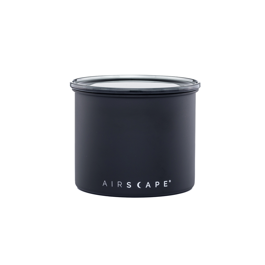 Airscape Coffee Canister 1/2 pound Capacity in Matte Black