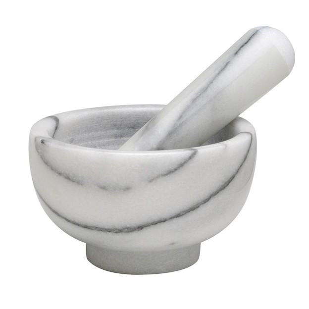 Carrara Marble Mortar and Pestle