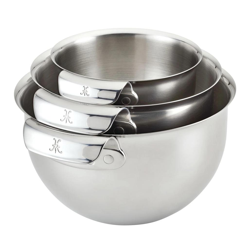 Hestan 3 Piece Stainless Steel Mixing Bowl Set