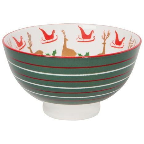 4 inch Santa's Reindeer Bowl