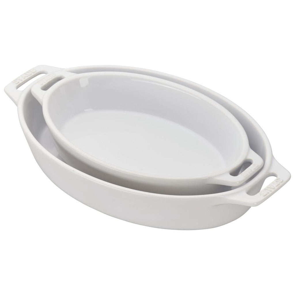 SALE! 2 Piece Oval Baking Dish set in White
