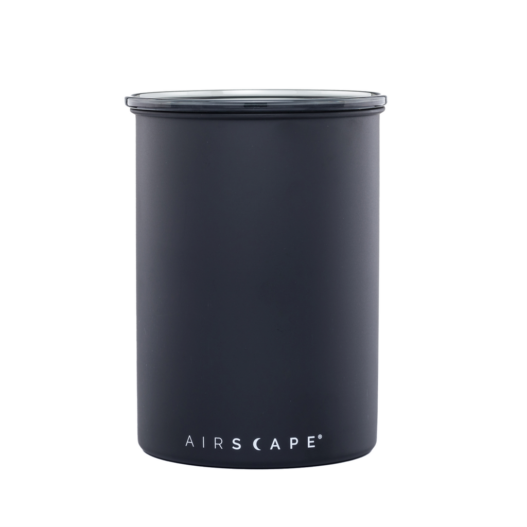 Airscape Coffee Canister 1 pound Capacity in Matte Black