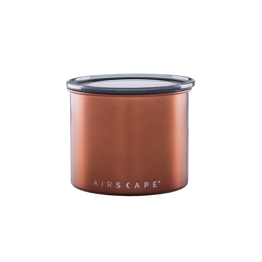 Airscape Coffee Canister 1/2 pound Capacity in Brushed Copper