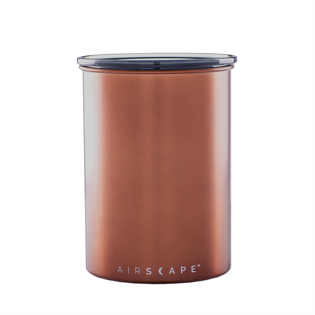 Airscape Coffee Canister 1 pound Capacity in Brushed Copper