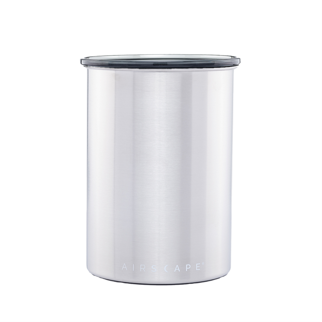 Airscape Coffee Canister 1 pound Capacity in Brushed Stainless