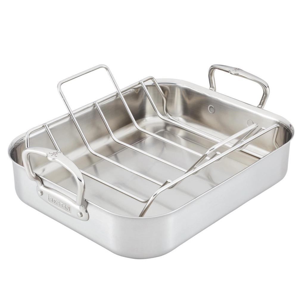 SALE! Hestan Large 3-Ply Roasting Pan with Stainless Steel Rack