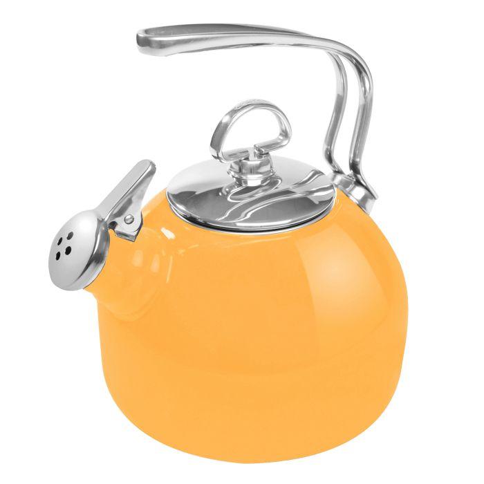 Chantal Classic Enamel 1.8 Qt Water Kettle Marigold