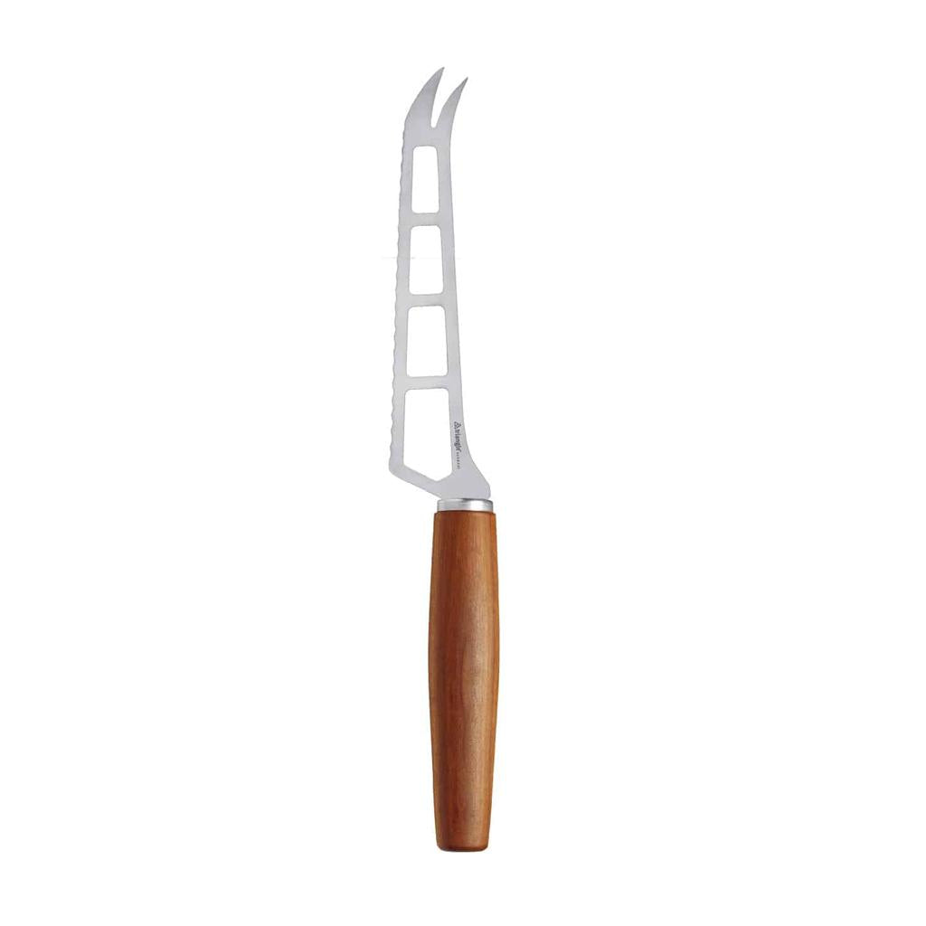 Triangle Skeleton Cheese Knife with Plum Wood Handle
