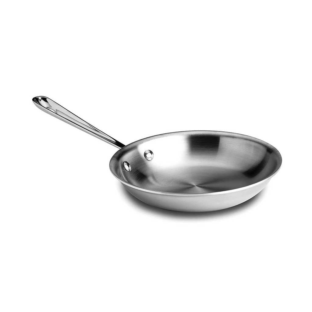 D3 Stainless Nonstick Fry Pan with lid, 12 inch