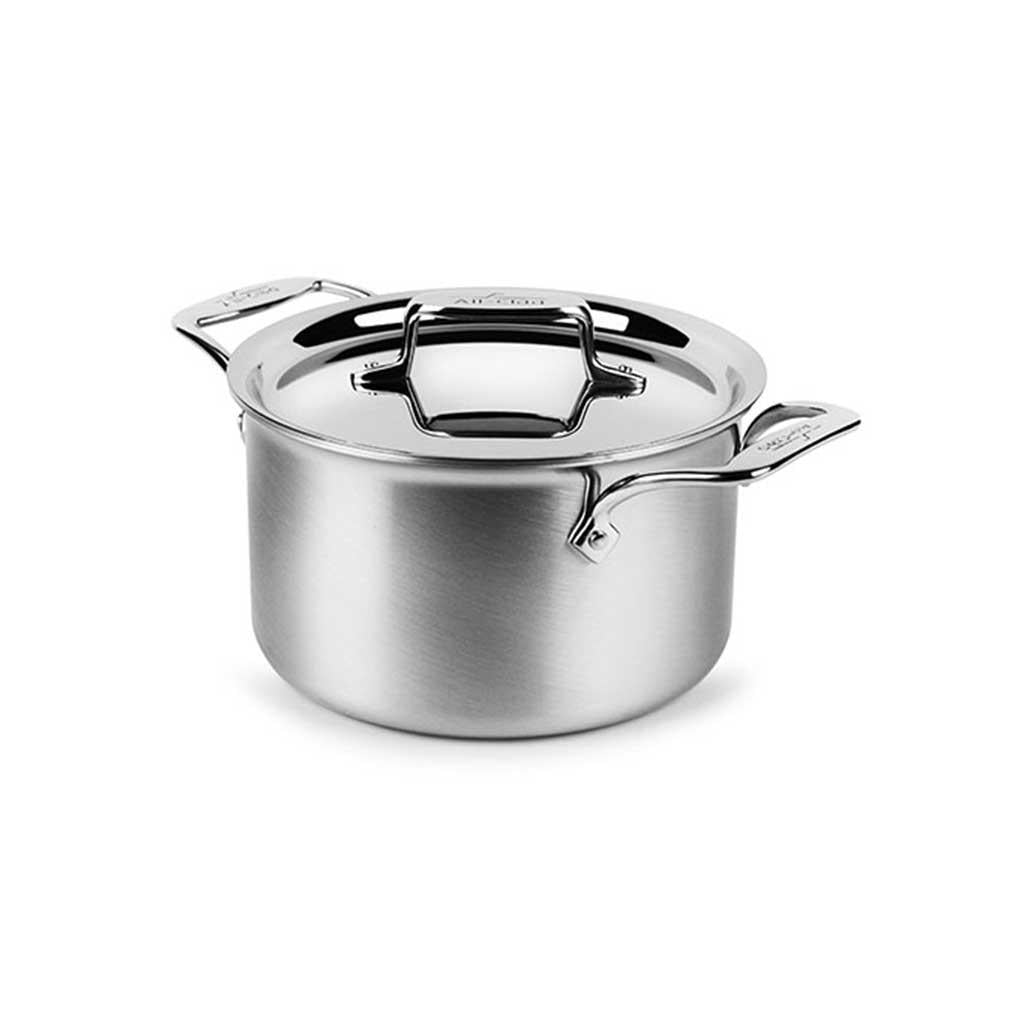 SALE! All Clad D5 4 Qt Soup Pot with two loop handles and lid