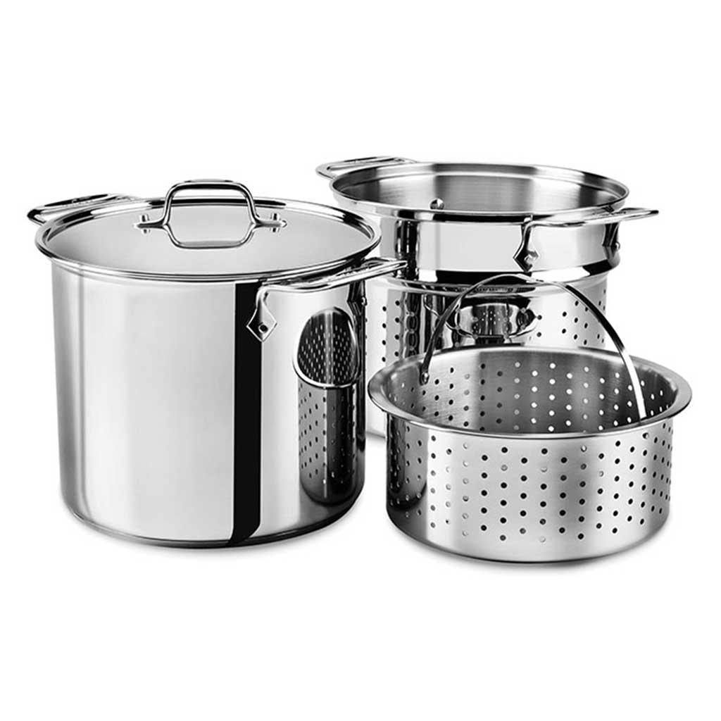 SALE! All Clad 12 Qt Multi Cooker with Straining and Steaming inserts