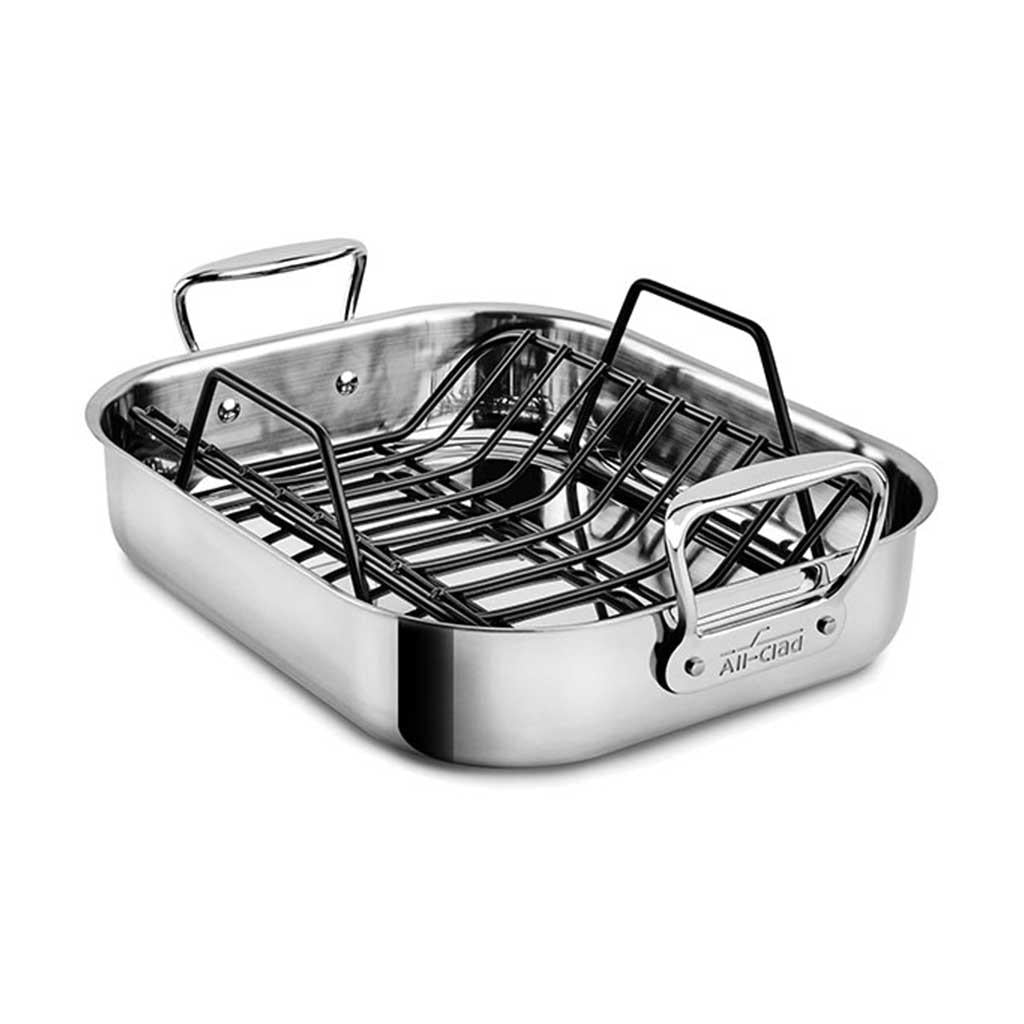SALE! All Clad Large Roaster With Non-Stick Rack