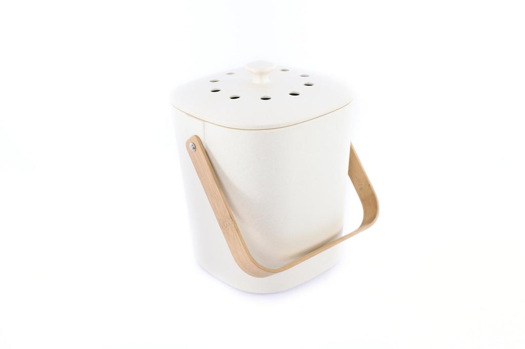 Compost Pail, Natural Cream Color