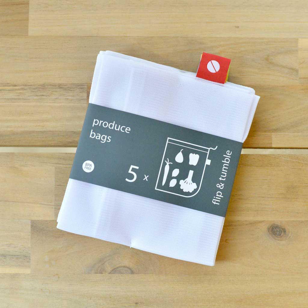 Flip Tumble Reusable Produce Bags Set of 5 Kitchen Outfitters