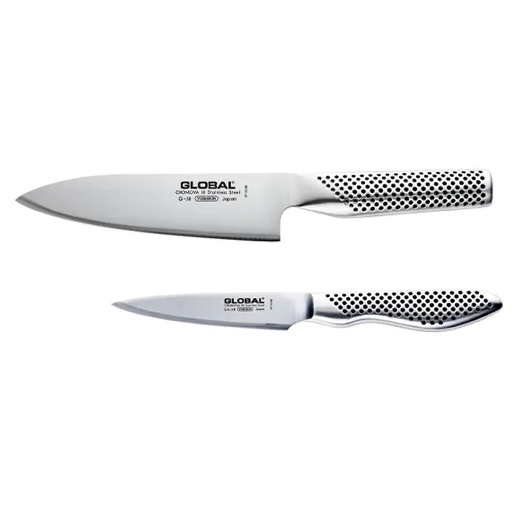 Sale! Global 2-Piece Set of 6 inch Chef and 3.5 inch Paring Knives