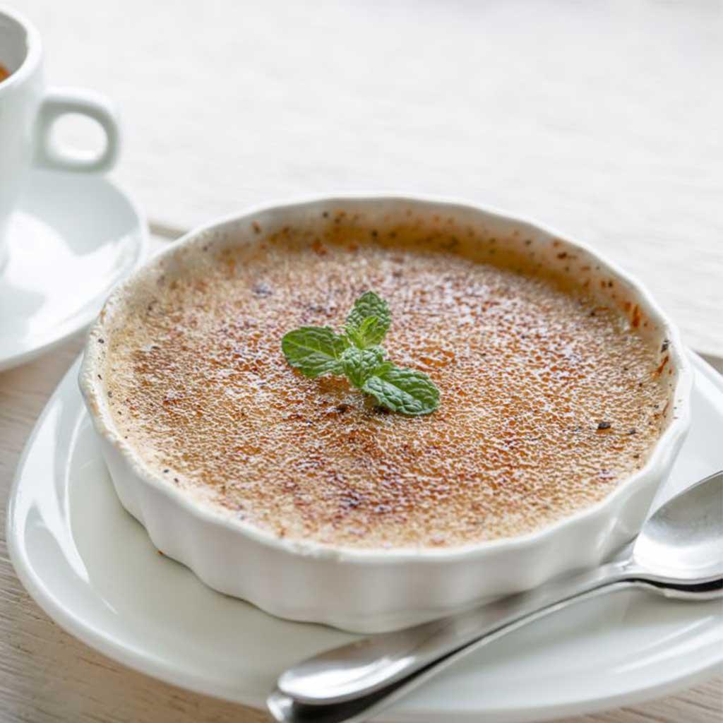 Round 5 inch Creme Brulee Dish