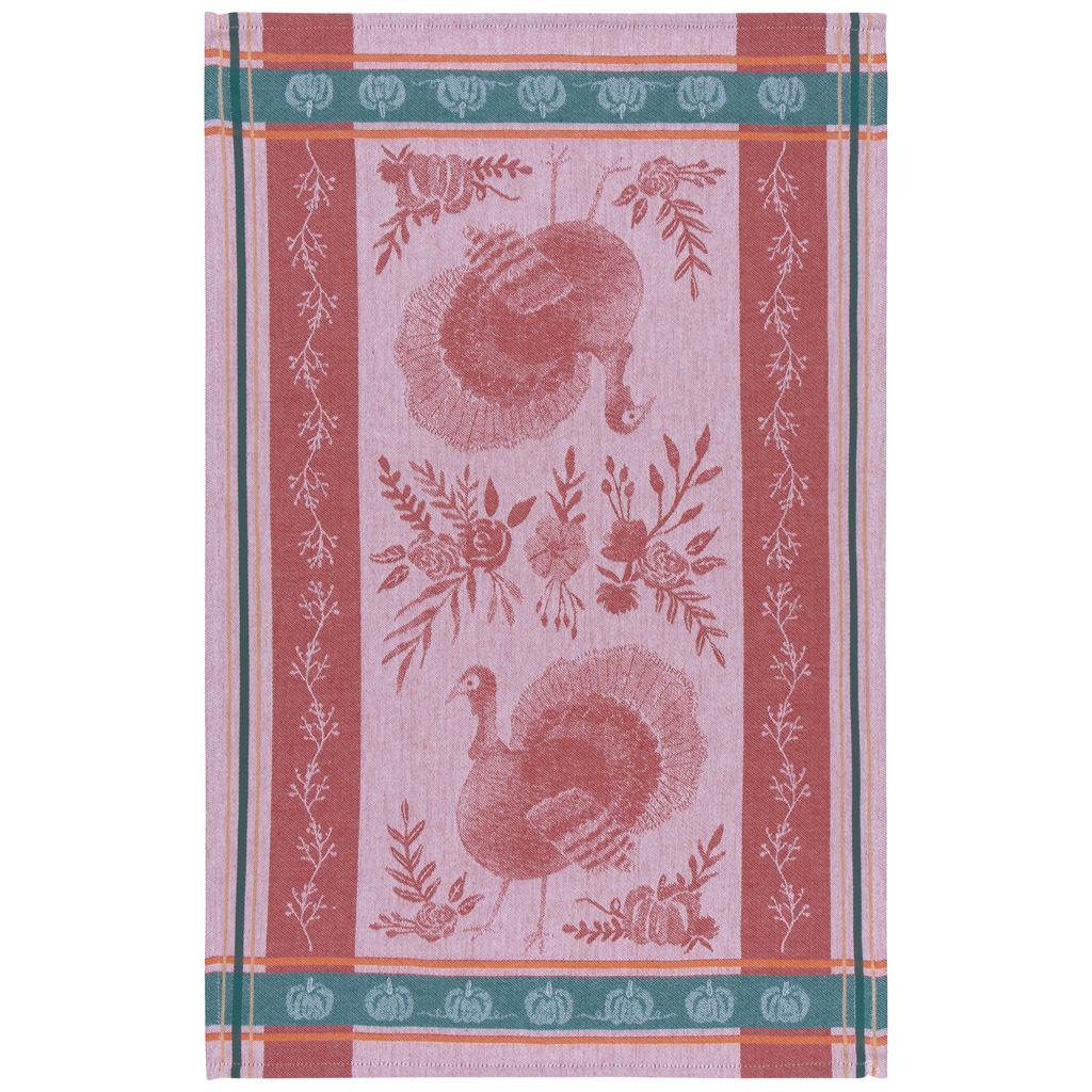 Harvest Turkey Jacquard Dish Towel Cotton