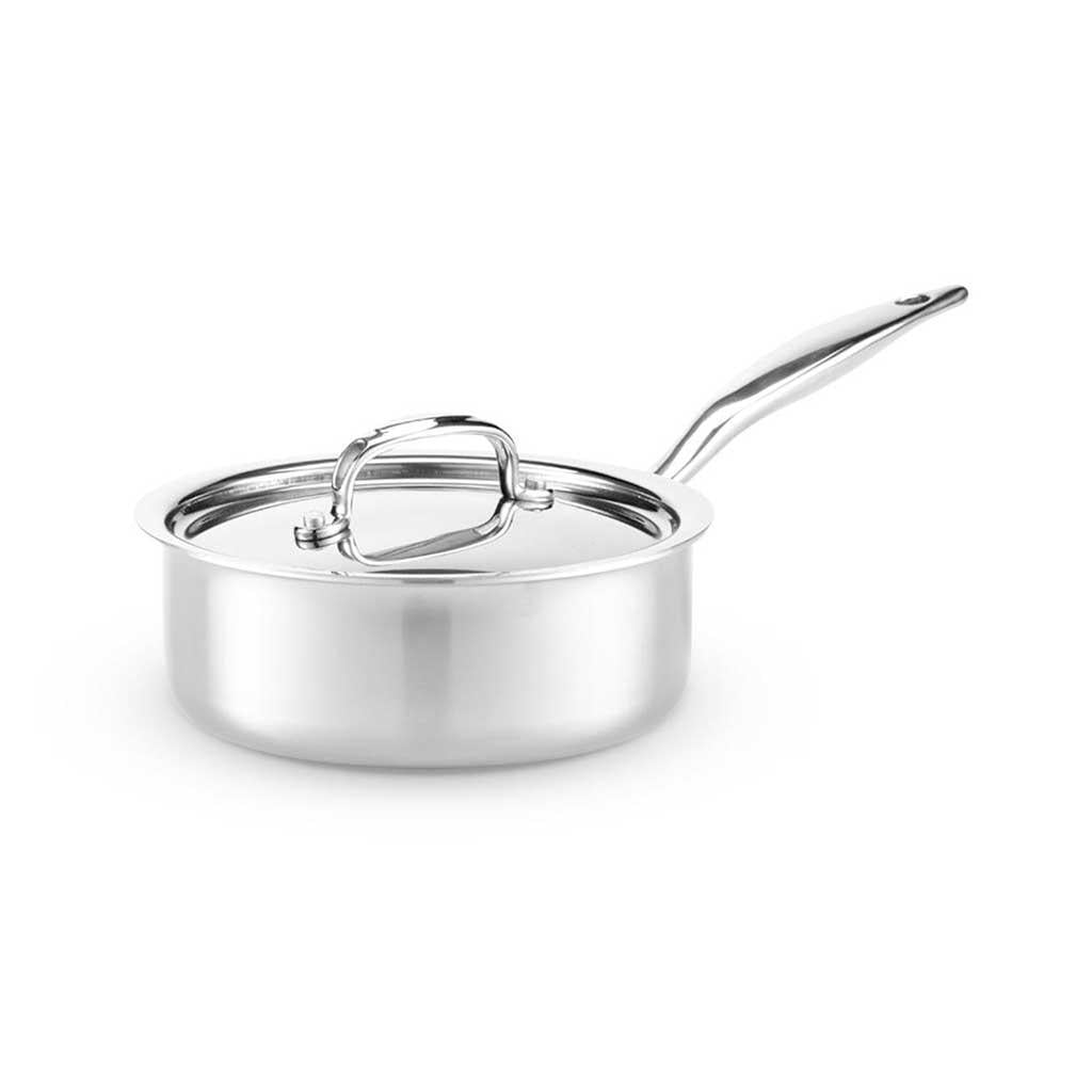 Heritage Steel 2 Qt Sauce Pot with Lid 5 ply