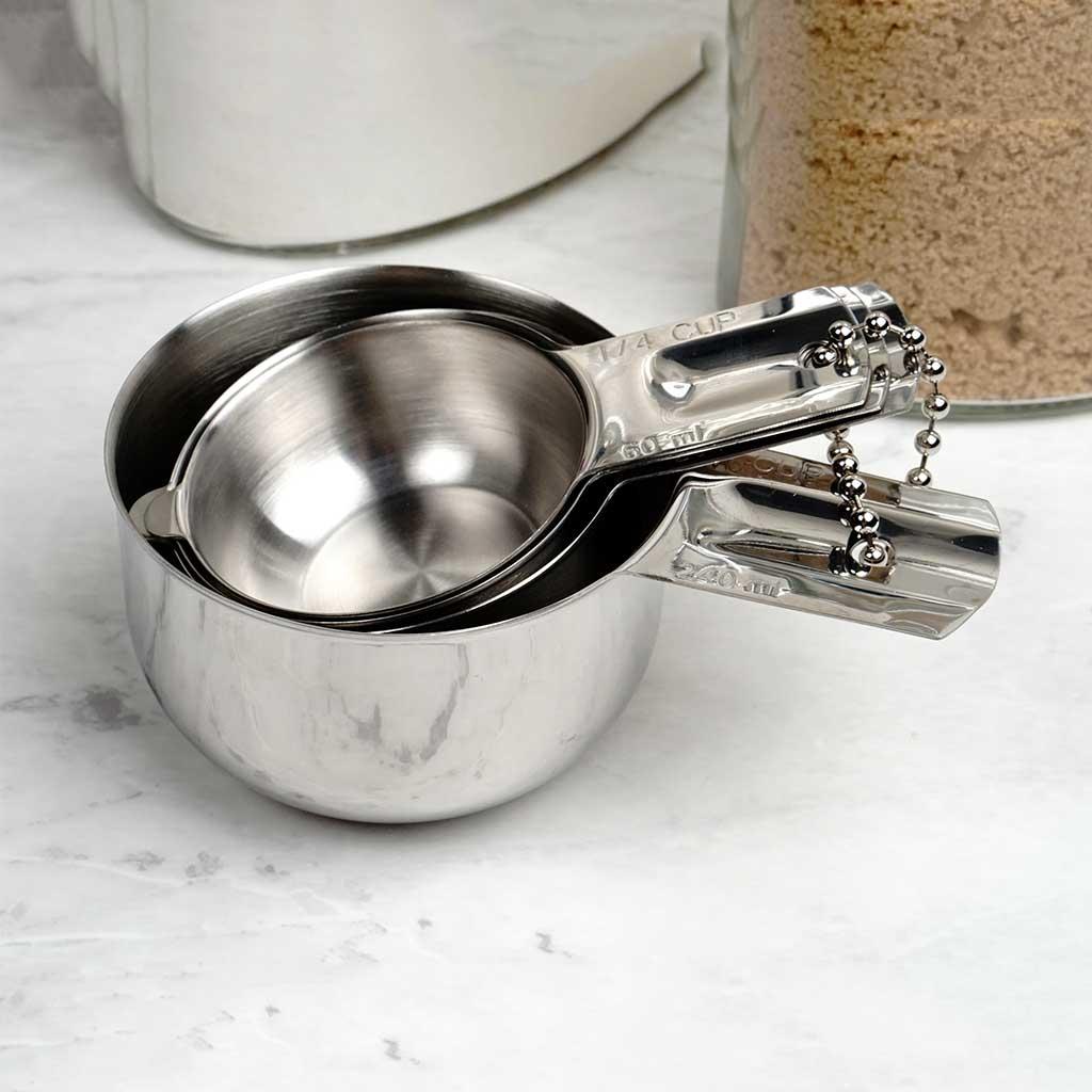 4-pc Stainless Steel Measuring Cups