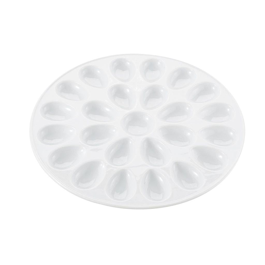 Egg Platter White 13 inch