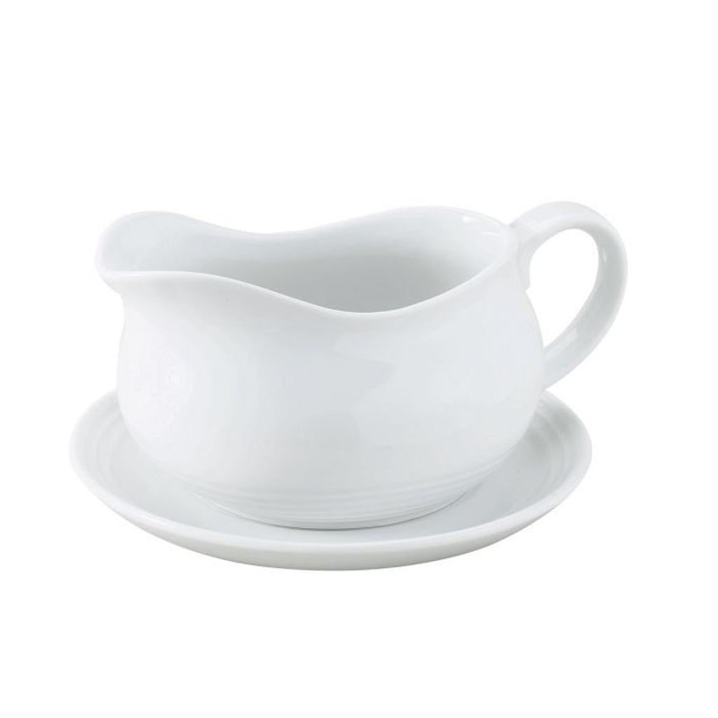 Hotel Gravy Boat with Saucer 24 oz