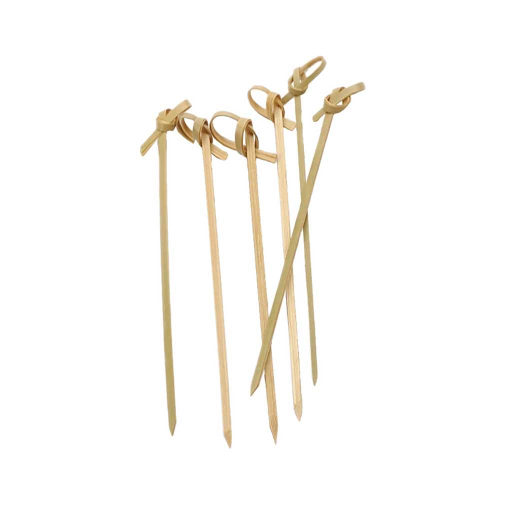 Bamboo Appetizer Picks with Knotted End 4.5 inches
