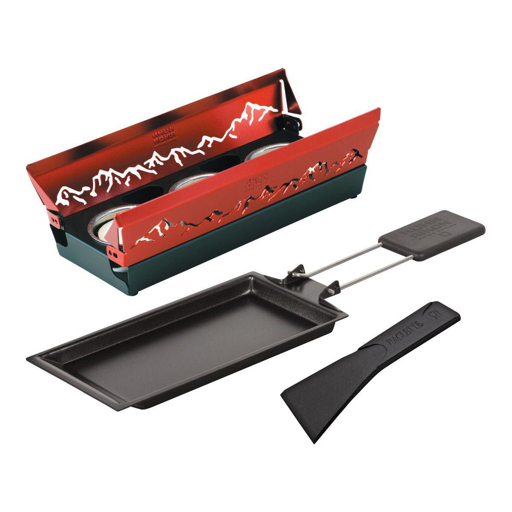 Raclette Mini Grill Set in Red